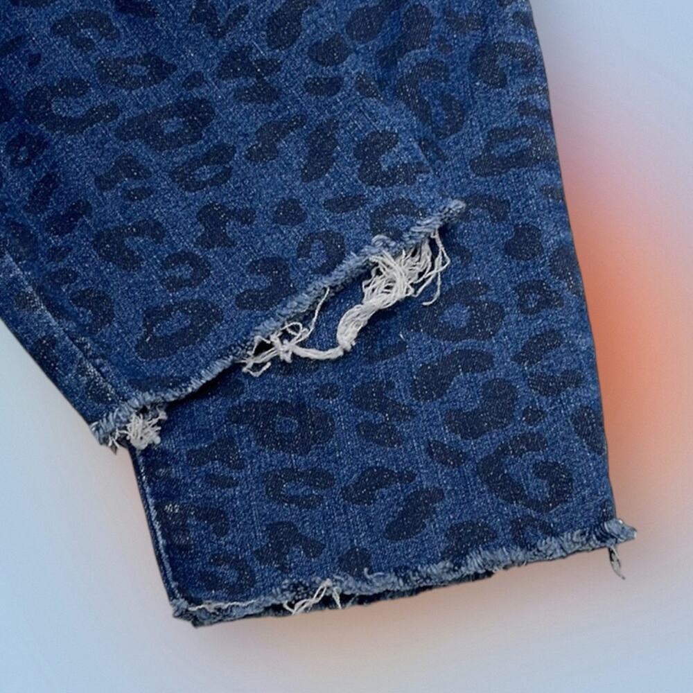 GAP Women’s 8 / 29 Blue Black Print Legging Jeans - Picture 4 of 5